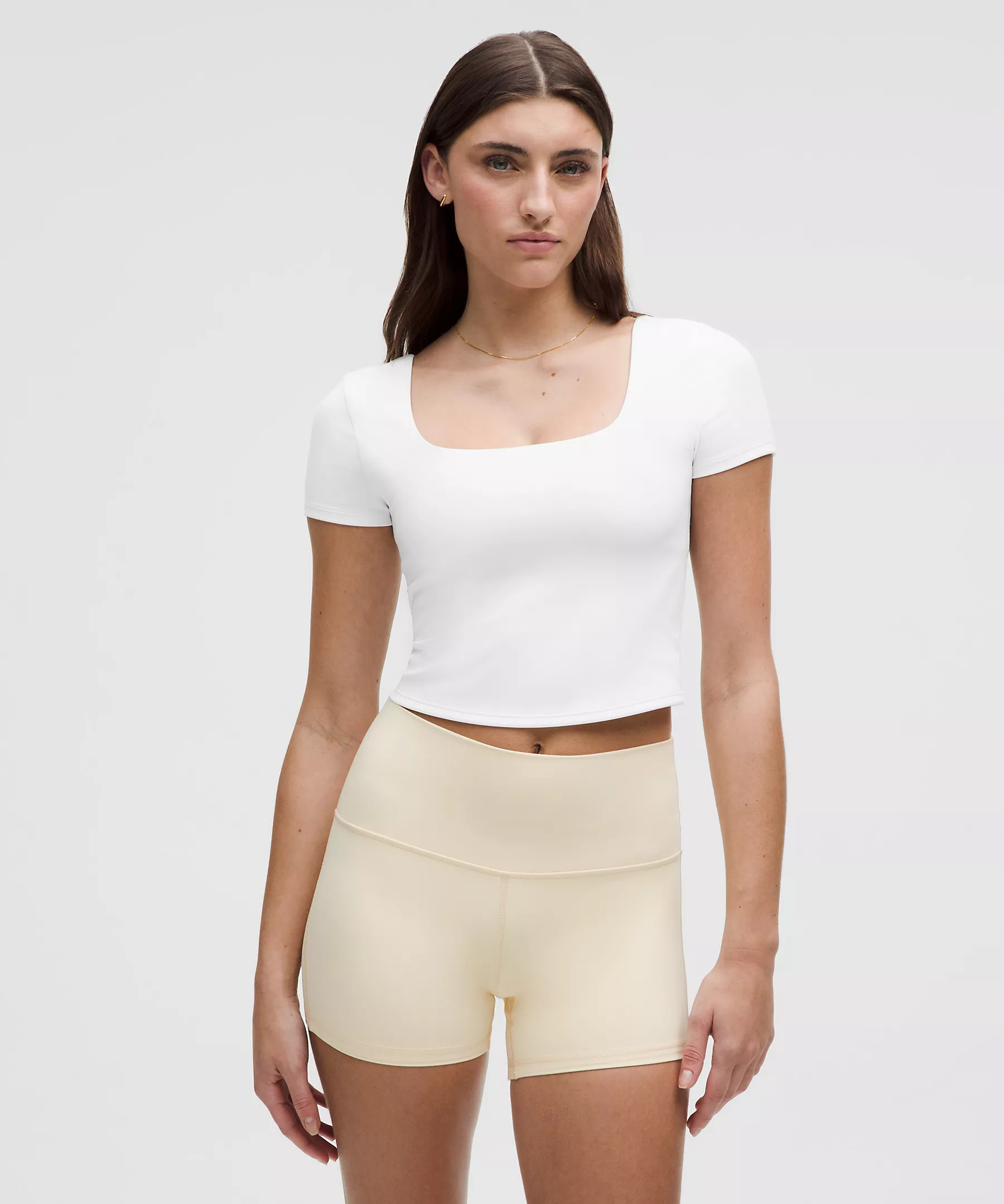 Wunder Under SmoothCover Square-Neck T-Shirt | Lululemon (US)