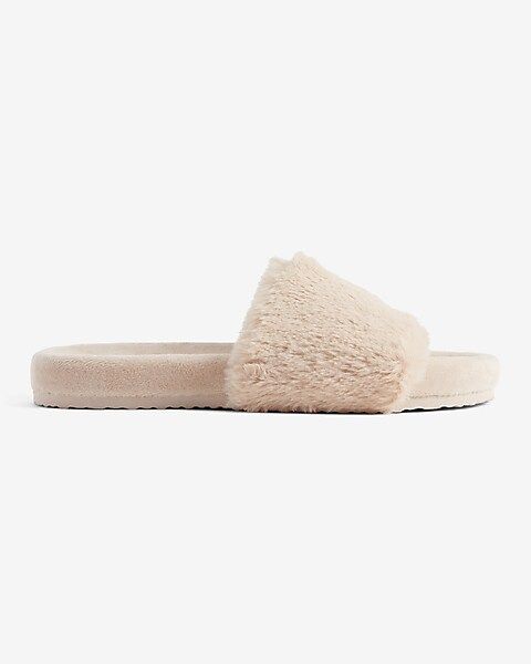 Faux Fur Slide Slippers | Express