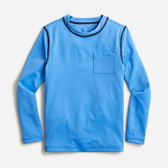 Boys' solid rash guard with UPF 50+ | J. Crew US