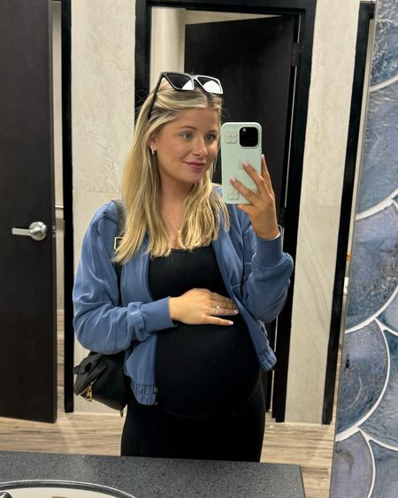 bump friendly tank top I absolutely love!! Wearing a size 6. jacket is sold out from lululemon but I linked a similar one! leggings have been my favorite to wear. wearing a size 4! 

#alignlegging #lululemon #athleisure #bumpfriendly #pregnancystyle #maternity 

#LTKstyletip #LTKActive #LTKbump