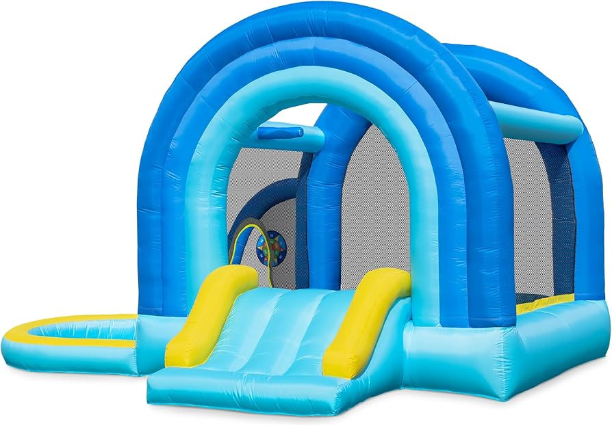 Outfunny Bounce House with Slide, Inflatable Bouncy House for Kids 3-12 w/Ball Pit, Outdoor & Ind... | Amazon (US)
