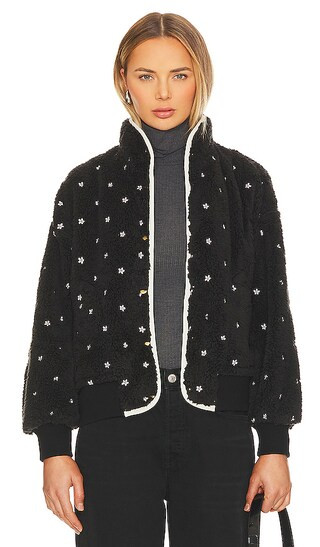 The Blackbird Jacket in Black & Cream Floral | Revolve Clothing (Global)