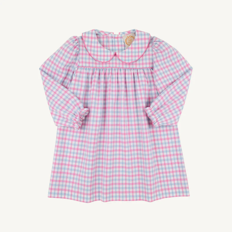 Long Sleeve Maerin Fitz Frock (Flannel) - Barrington Blue & Hamptons H | The Beaufort Bonnet Company