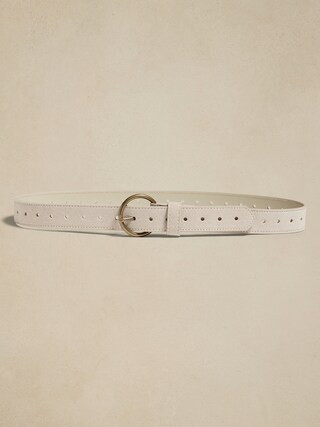 Suede Round Buckle Belt | Banana Republic Factory
