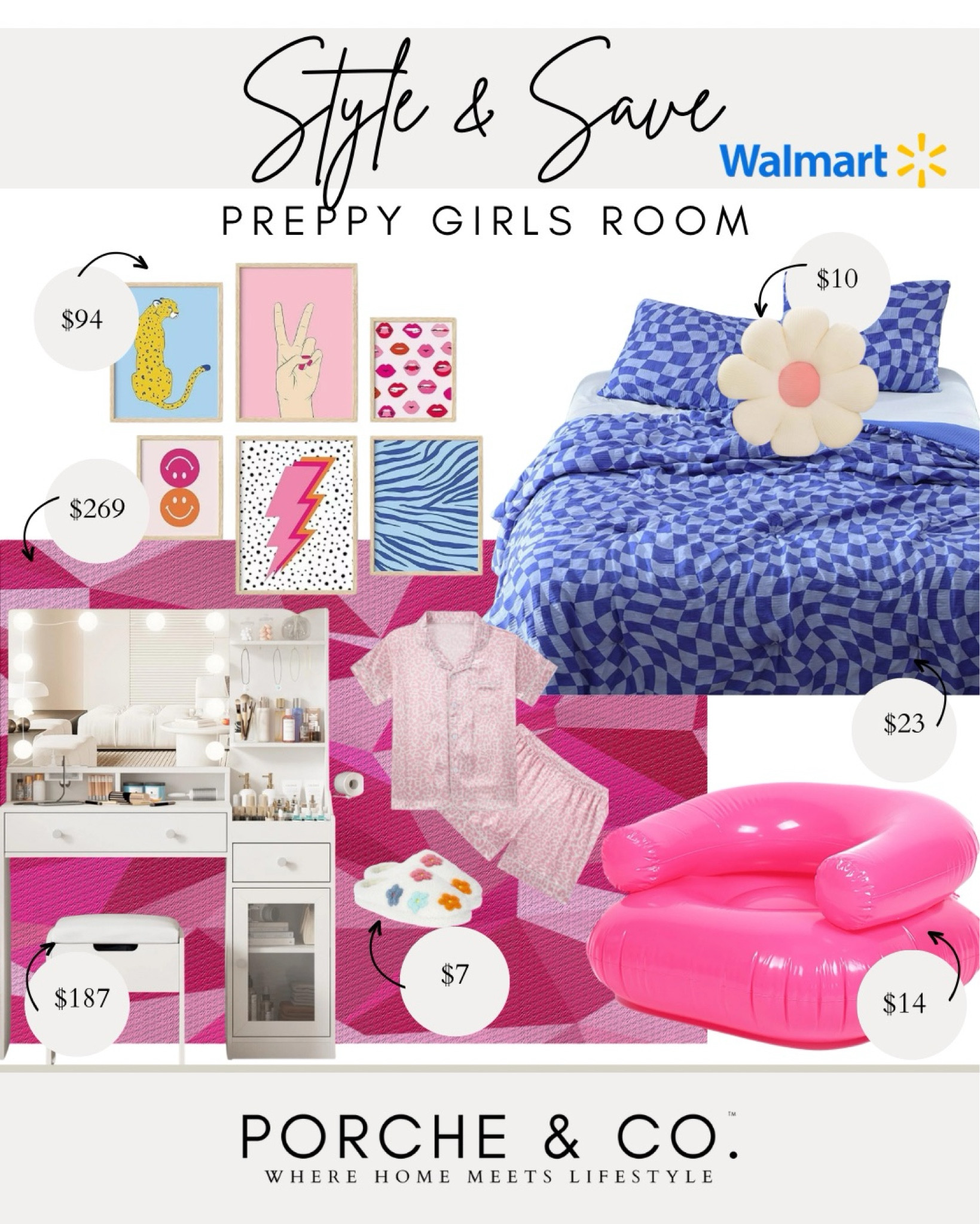 Style and save, Walmart preppy decor, preppy girls room, girls bedroom, girls preppy bedroom decor
#visionboard #moodboard #porcheandco

#LTKHome #LTKStyleTip #LTKKids