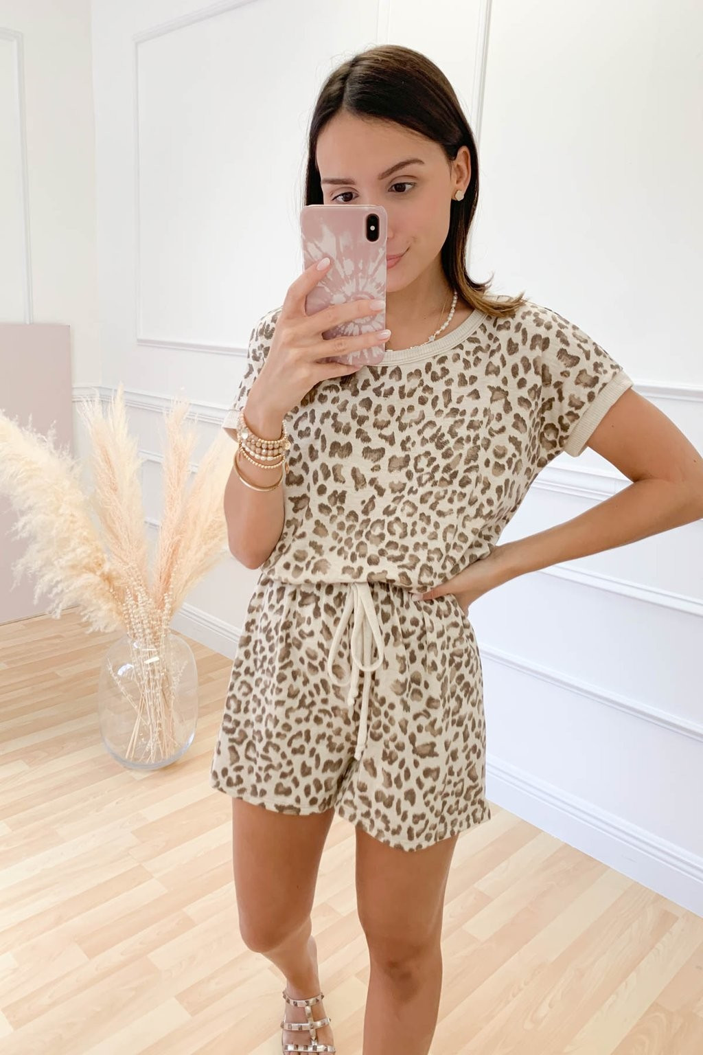Brief Introductions Leopard Romper | Aria Rose