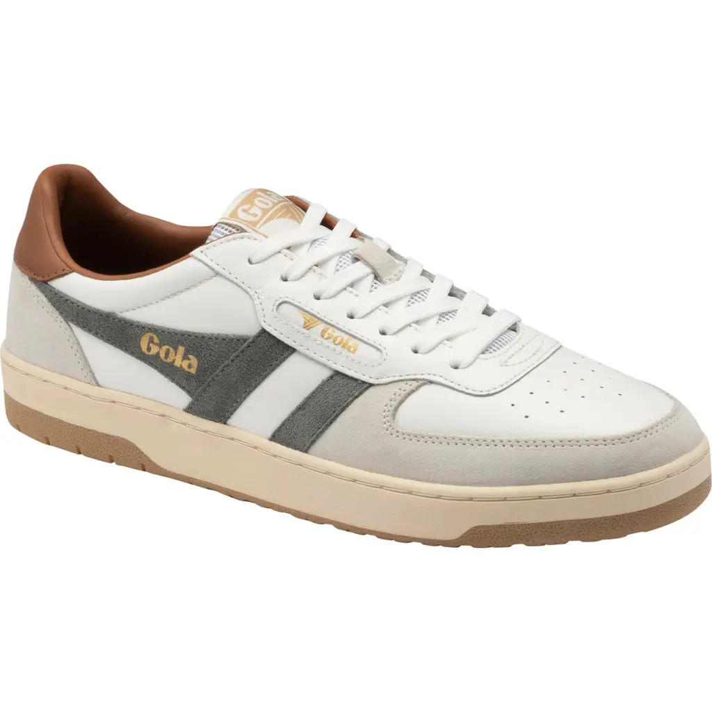 Gola Hawk Sneaker in White/conifer/umber at Nordstrom, Size 7 | Nordstrom
