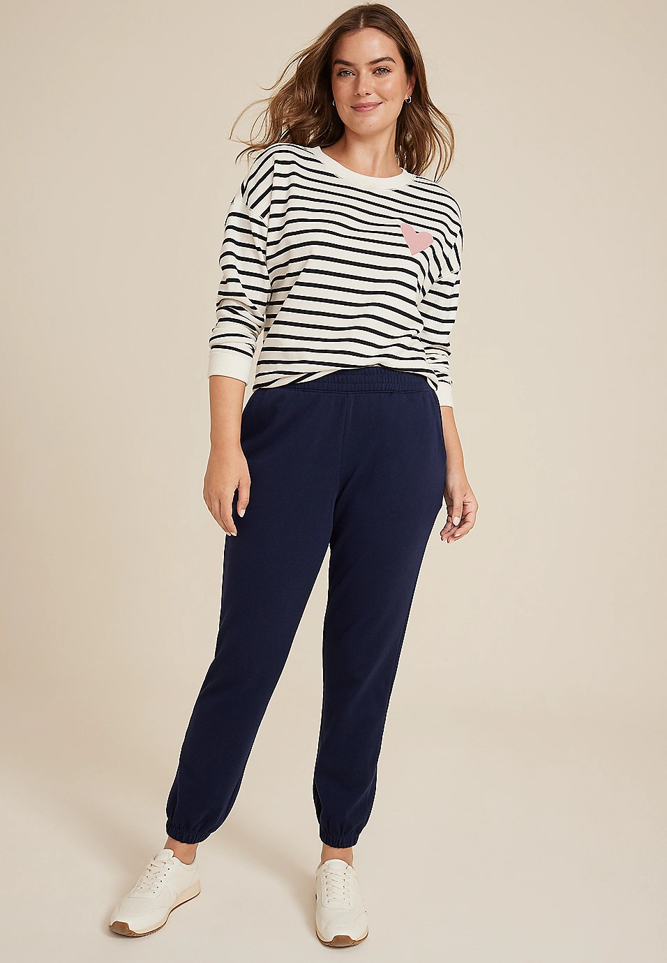 Fleece High Rise Jogger | Maurices