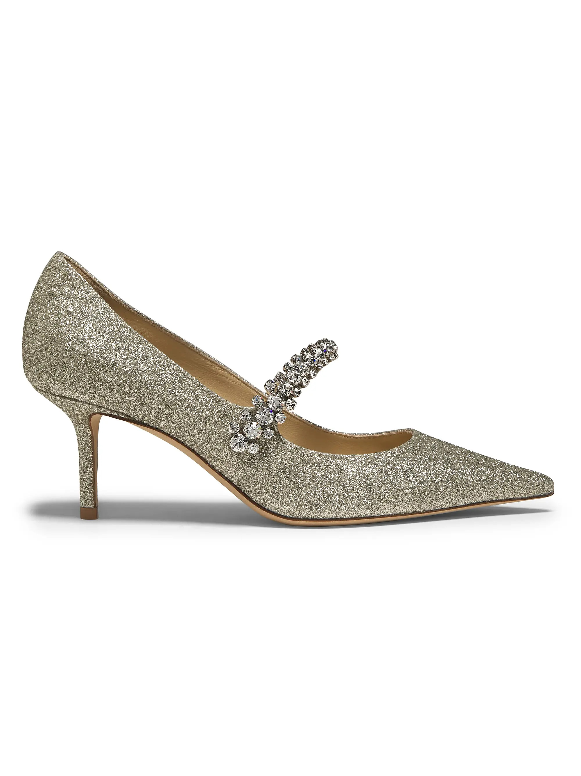 Jimmy ChooCore Bing 65MM Embellished Glitter Pumps | Saks Fifth Avenue