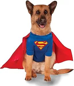 DC Comics Superman Shirt and Cape Pet Costume | Amazon (US)
