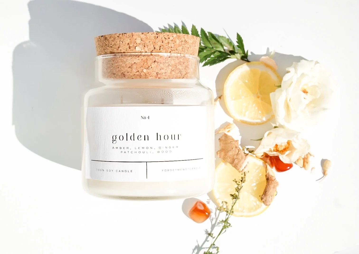 100% Soy Candles Handpoured | 22 oz Standard Glass Candle | Forget Me Not Candle