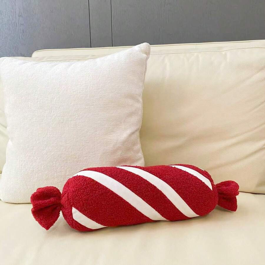 1pc Plush Cute & Warm Christmas Candy Pillow, Christmas Decorative Cushion, Holiday Home Decor Pi... | SHEIN