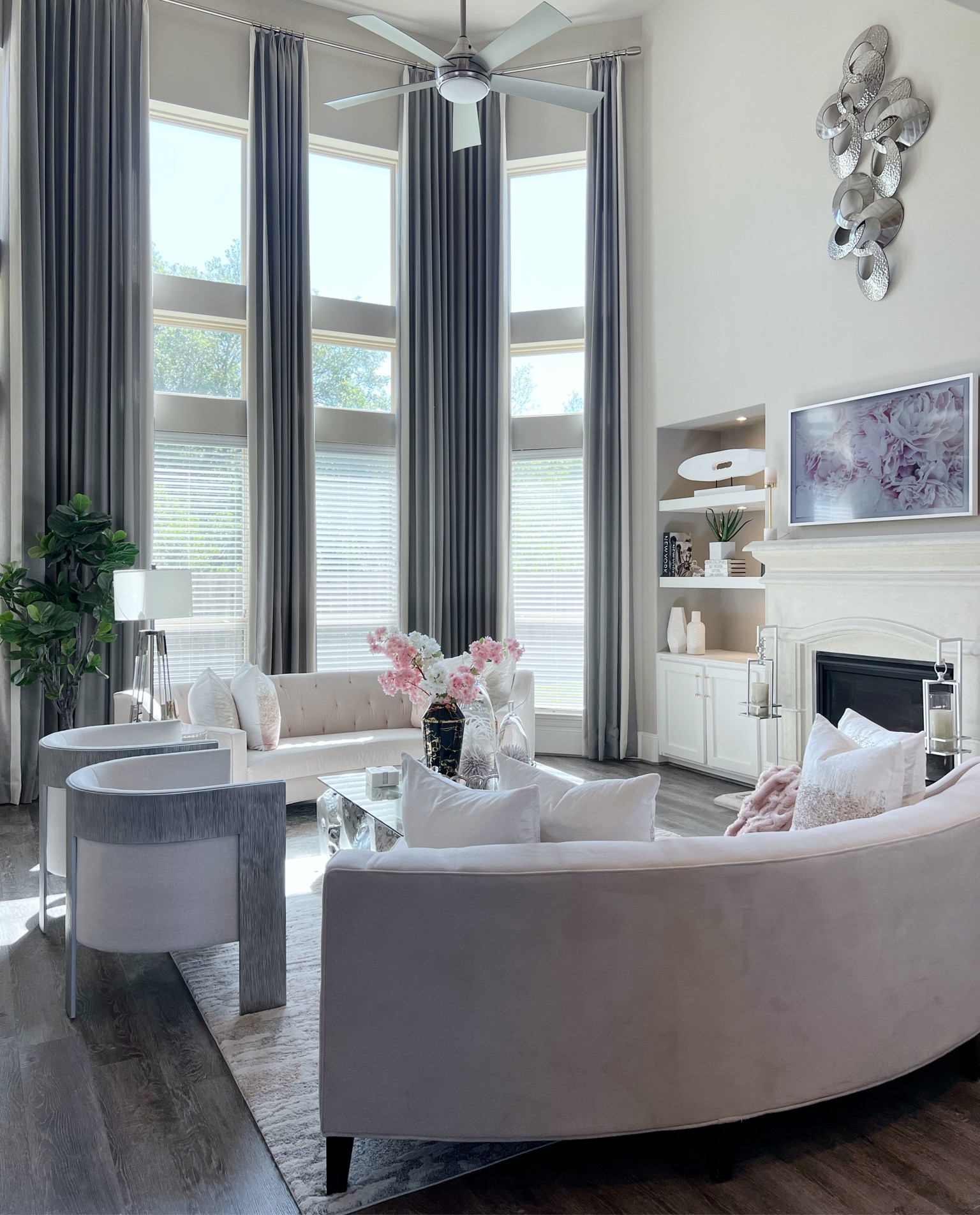 Living room design and decor #livingroom #homedecor #sofas #couches #plants #coffeetable 

#LTKhome #LTKsalealert #LTKFind