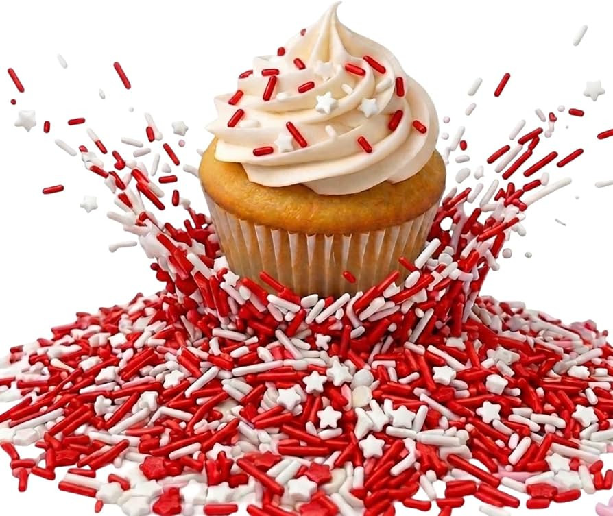 Manvscakes Sprinkles- Edible Cake and Cupcake Sprinkles with Assorted Shapes and Sizes for Partie... | Amazon (US)