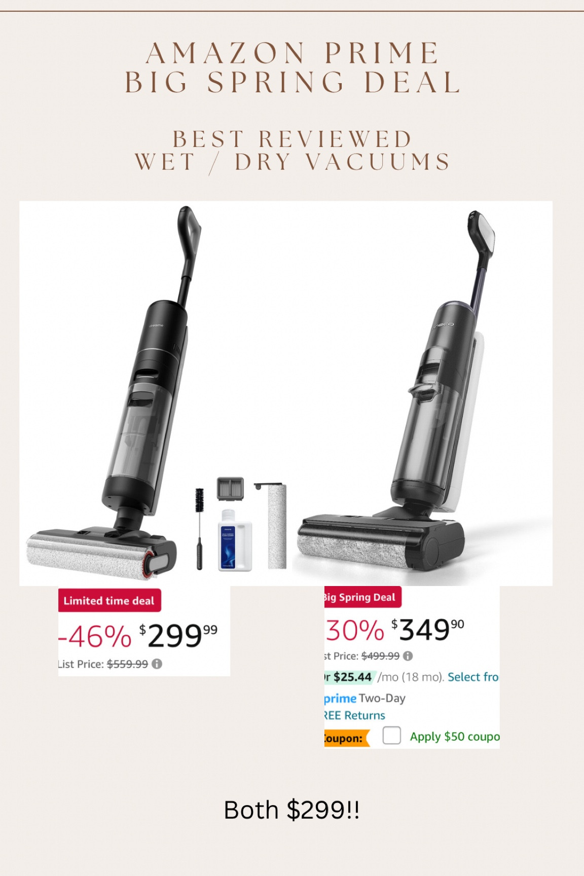 One of the most requested prime sales - wet / dry vac!! Two of the best reviewed wet / dry vacuums just launched their best deals!!!! Both almost 50% off right now!!! Sale price can sellout at any time 

#LTKhome #LTKsalealert