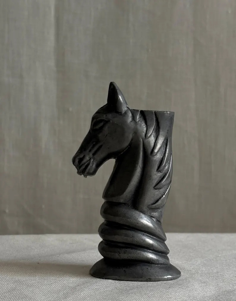 Vintage Pewter Horse Match Holder – ETAIN Sculptural Horse Head Vessel - Etsy | Etsy (Global)