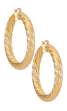 BRACHA Milan Large Hoops in Gold from Revolve.com | Revolve Clothing (Global)