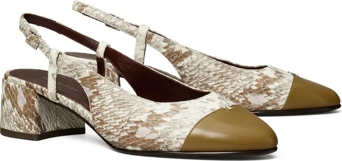 Cap Toe Slingback Pump (Women) | Nordstrom