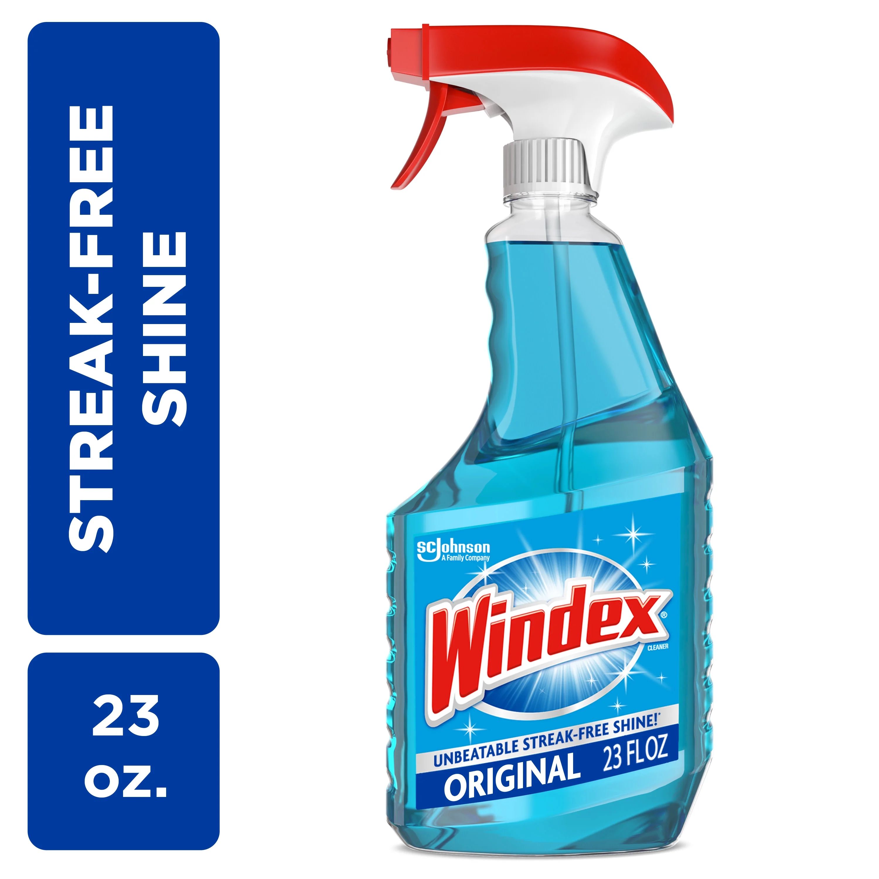 Windex® Glass Window Cleaner, Original Blue, Spray Bottle, 23 fl oz, 1 Count | Walmart (US)