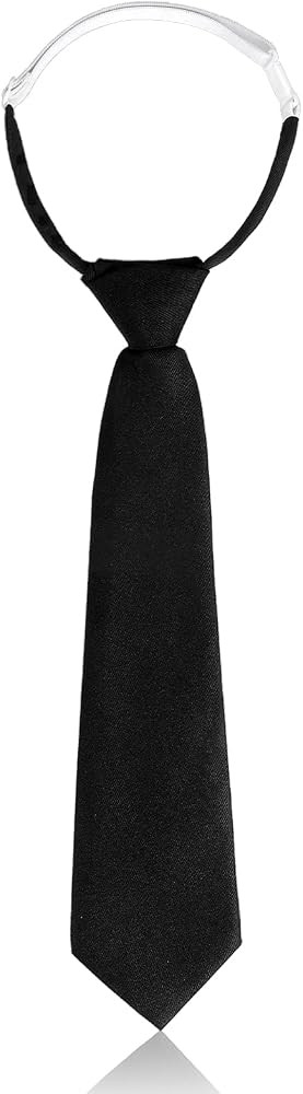 Ymapinc Skinny Black Tie, Adjustable Necktie for Girls/Boys, Pre Tied Neck Ties for Men Women Bla... | Amazon (US)