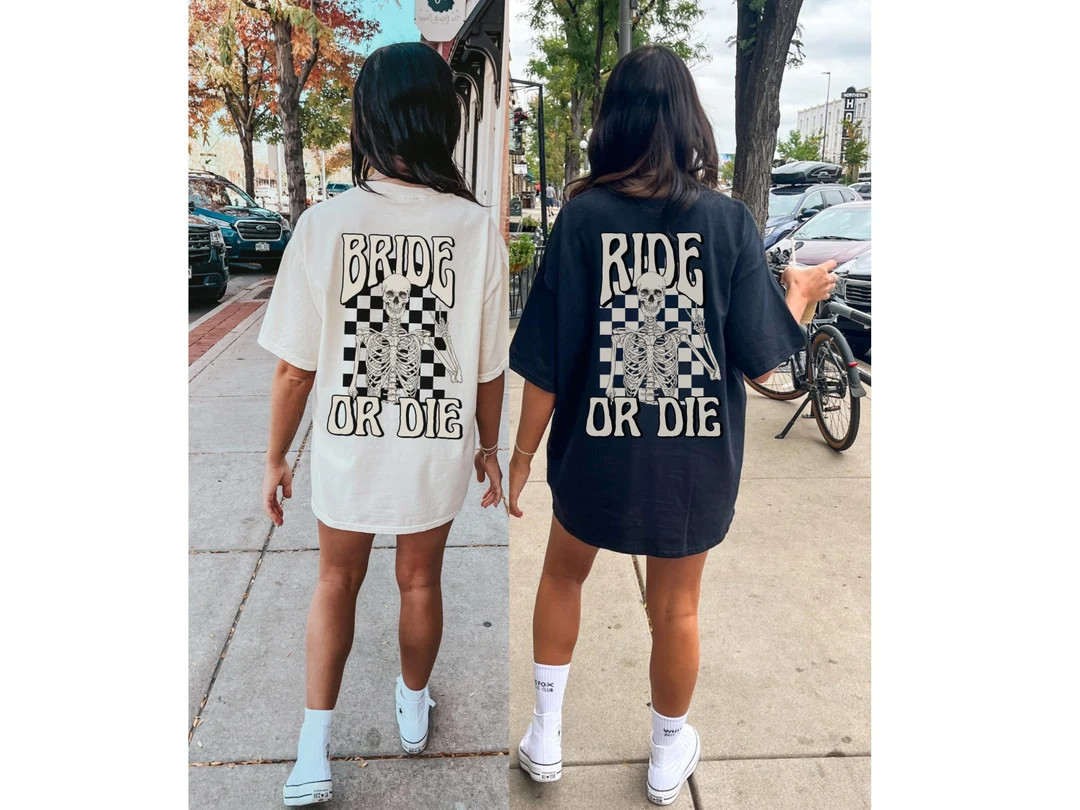 Bride or Die Bachelorette Party Shirts Till Death Do We Party Rock and Roll Bride Bachelorette Sp... | Etsy (US)