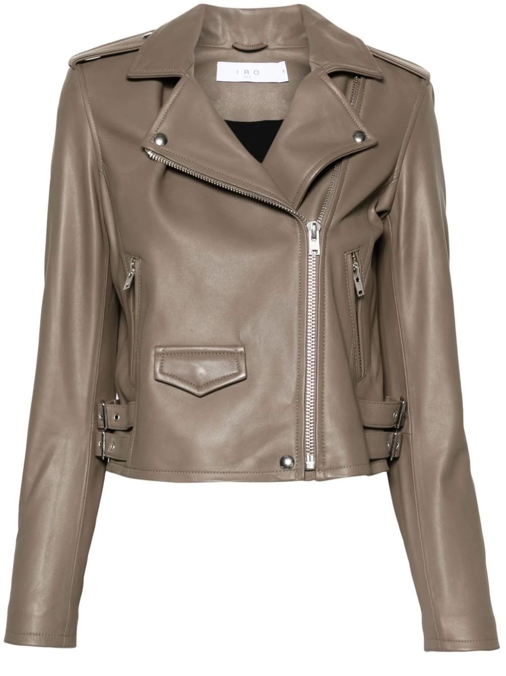 leather biker jacket | Farfetch Global