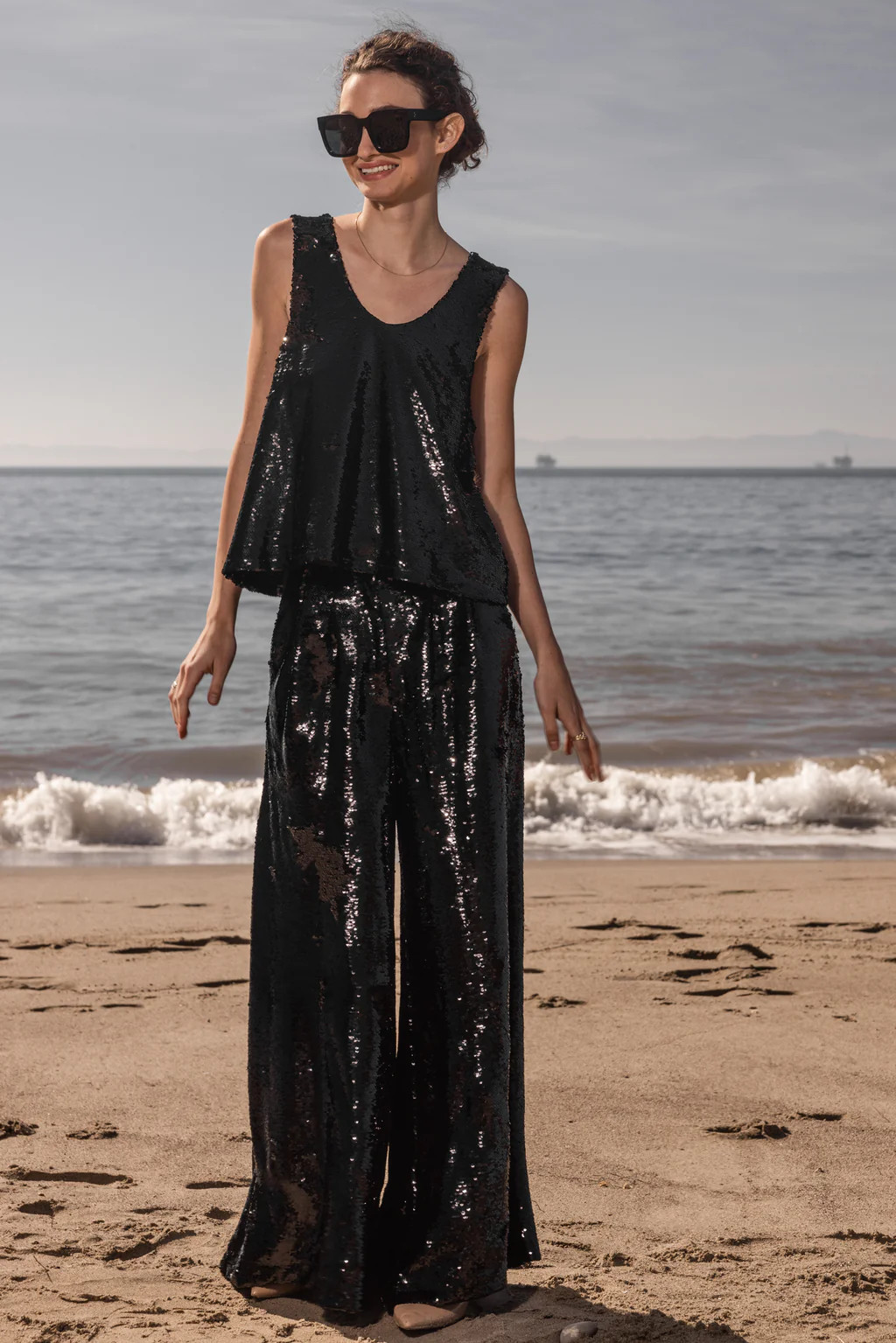 Neptune Trouser - Onyx | Heidi Merrick