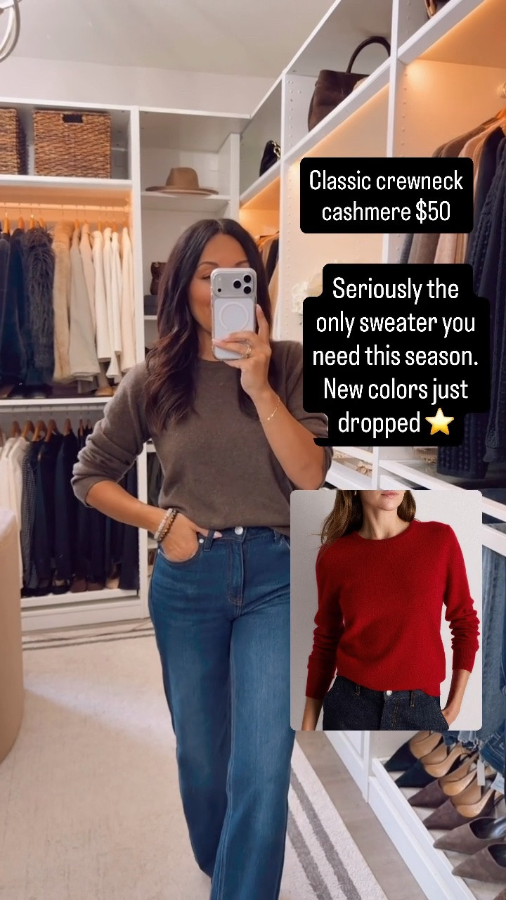 Highly recommend this classic crewneck- it’s a capsule sweater you pull for year round. Fits TTS but you can easily size up for a relaxed fit

#LTKOver40 #LTKootd