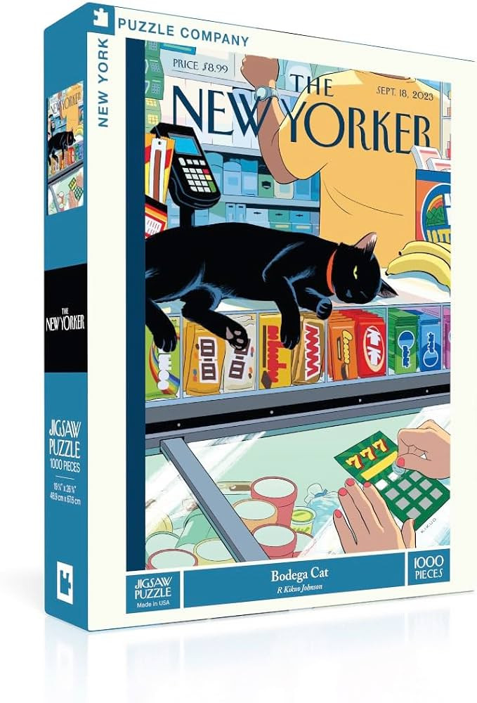 New York Puzzle Company - New Yorker Bodega Cat - 1000 Piece Jigsaw Puzzle for Adults by R. Kikuo... | Amazon (US)