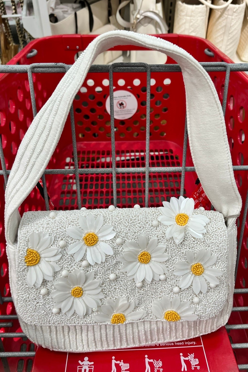 The sweetest white daisy purse $35 @Target 

Other colors and styles available!

Wedding purse, bride shoulder bag, bridal bag. 

#LTKSeasonal #LTKWedding