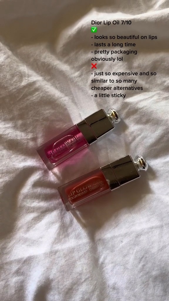 Make up products: Dior lip oil, rare beauty blush, glowing skin, clean girl make up look

#LTKU #LTKbeauty #LTKSeasonal