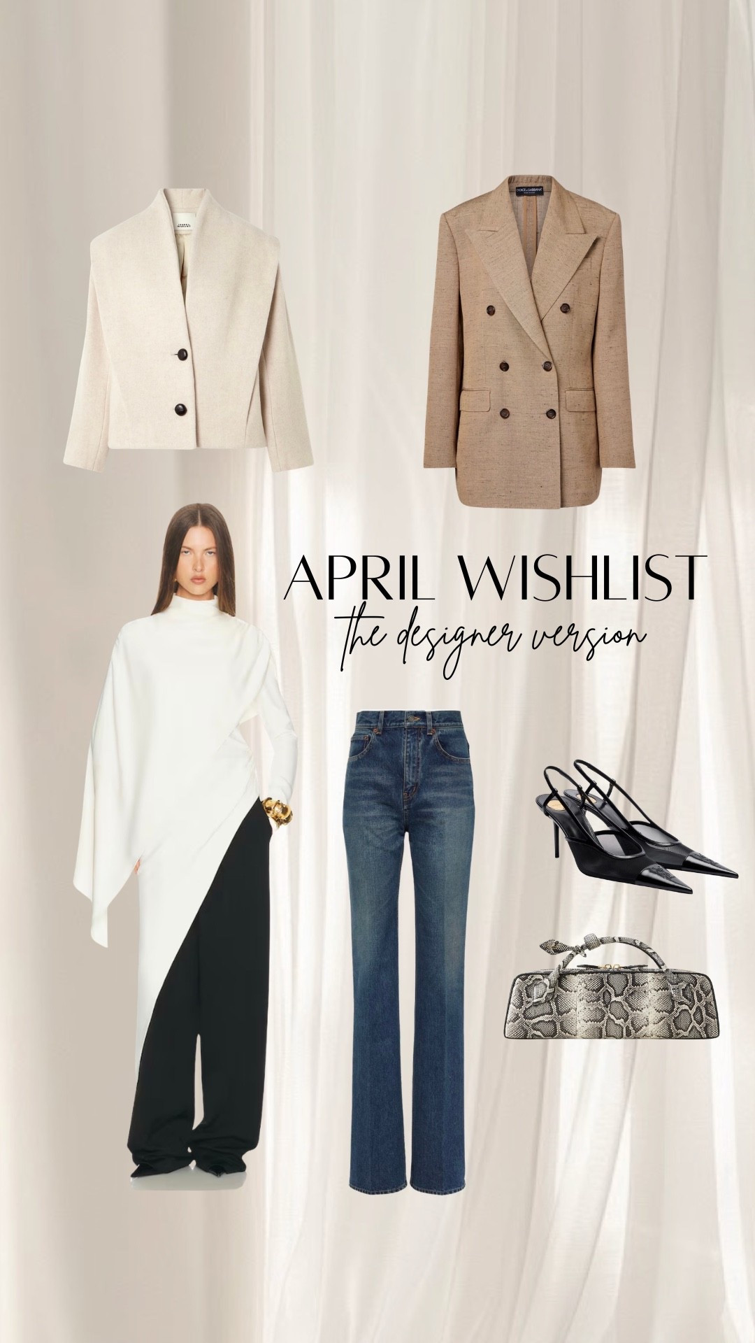 Cream jacket, cape top, camel blazer, long blue jeans, east west bag. 

#ltkstyletip #ltkshoecrush #ltkitbag

#LTKootd #LTKSeasonal