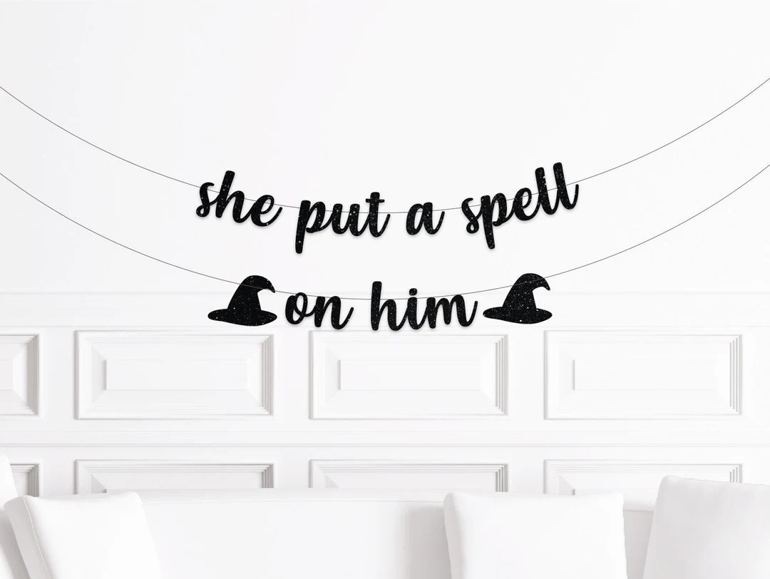 Halloween Bachelorette Party Supplies She Put a Spell on Him - Etsy | Etsy (US)