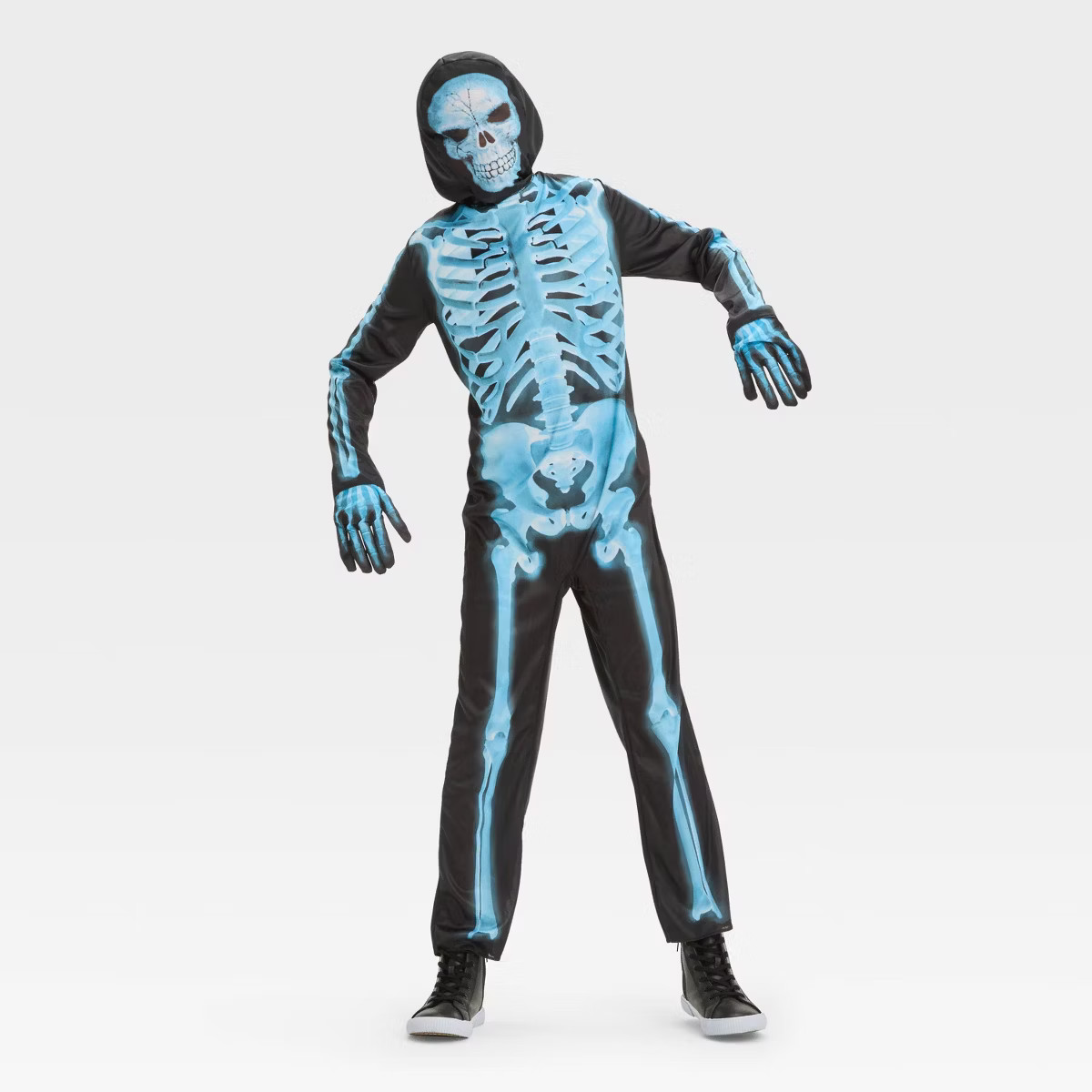 Kids' X-Ray Skeleton Halloween Costume Jumpsuit with Accessories - Hyde and EEK! Boutique™ | Target