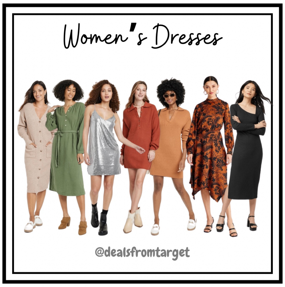 Women’s dresses at Target.  Different styles for different occasions.  Lots of great styles for the holidays.  Also available in plus sizes 🎯 

#LTKstyletip #LTKCyberweek #LTKHoliday