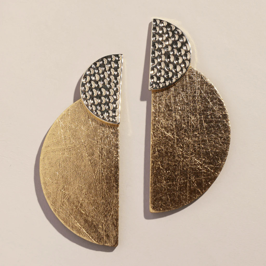 Vintage Gold Demi | Nickel and Suede