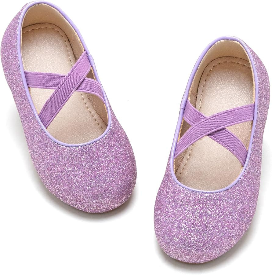 Otter MOMO Toddler Little Girls Princess Shoes Mary Jane Ballerina Flats Flower Girl Dress Shoes | Amazon (US)