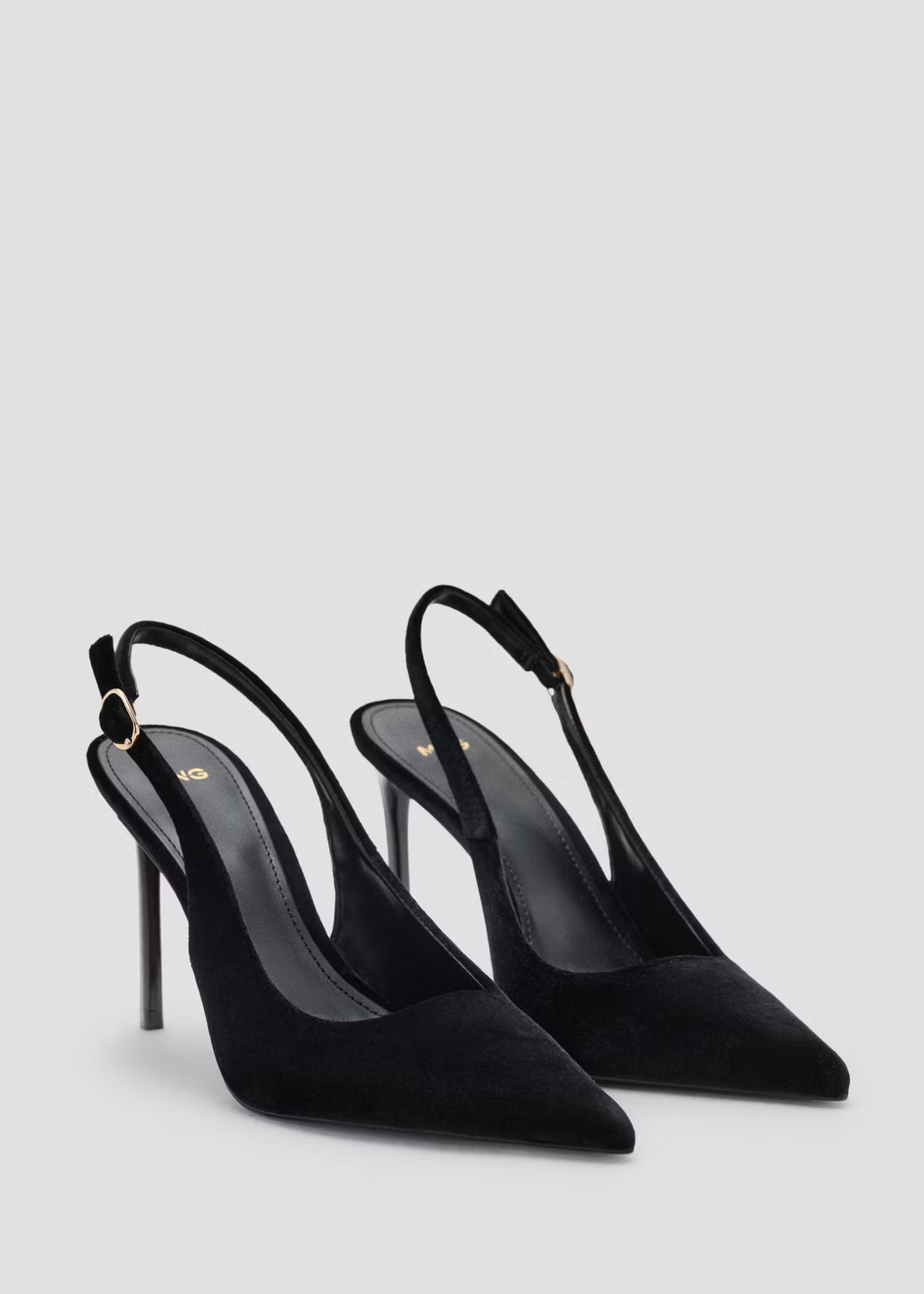 Velvet heeled shoes | Mango (US/MX/AU)