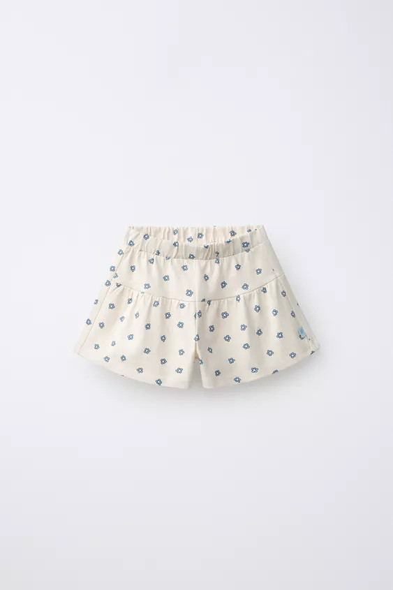 PRINTED PLUSH SHORTS | Zara US