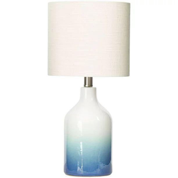 Better Homes & Gardens Ombre Ceramic Table Lamp, Blue Finish - Walmart.com | Walmart (US)