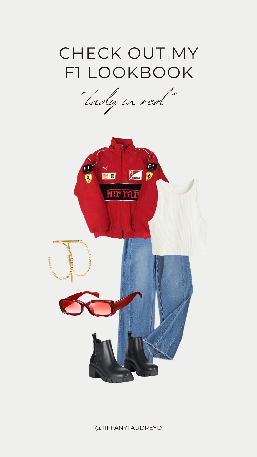 Formula 1 outfit idea!

#LTKTravel #LTKSeasonal #LTKFestival