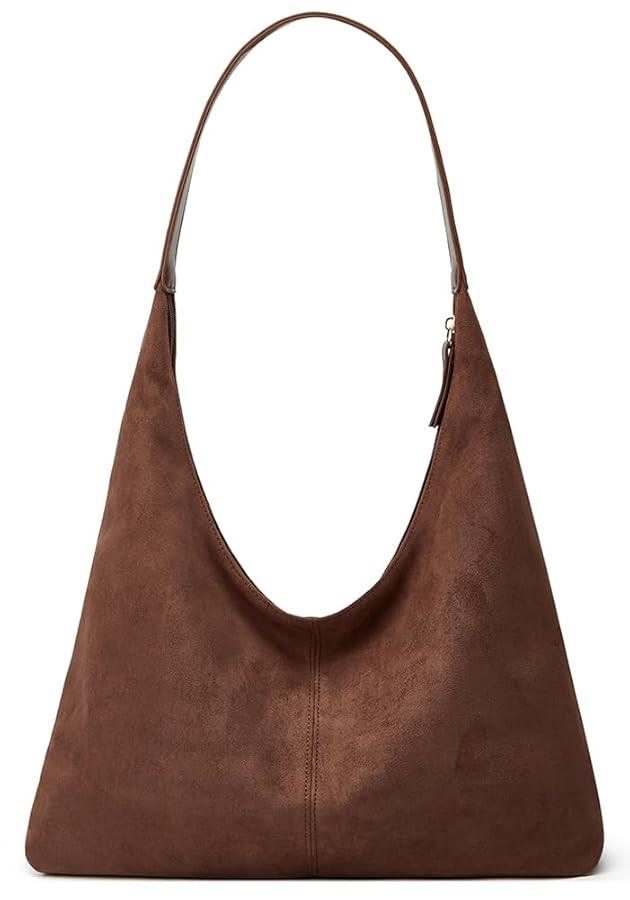 Womens Fashion Suede Shoulder Bags Large Tote Bag Retro Purse Handbag Casual Work Ladies Top Hand... | Amazon (US)