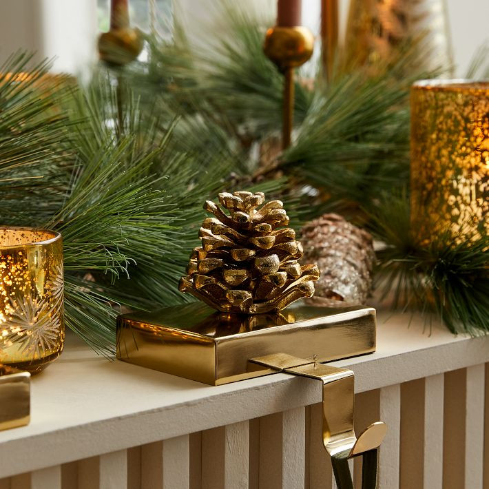 Pine Cone Stocking Holders | West Elm (US)