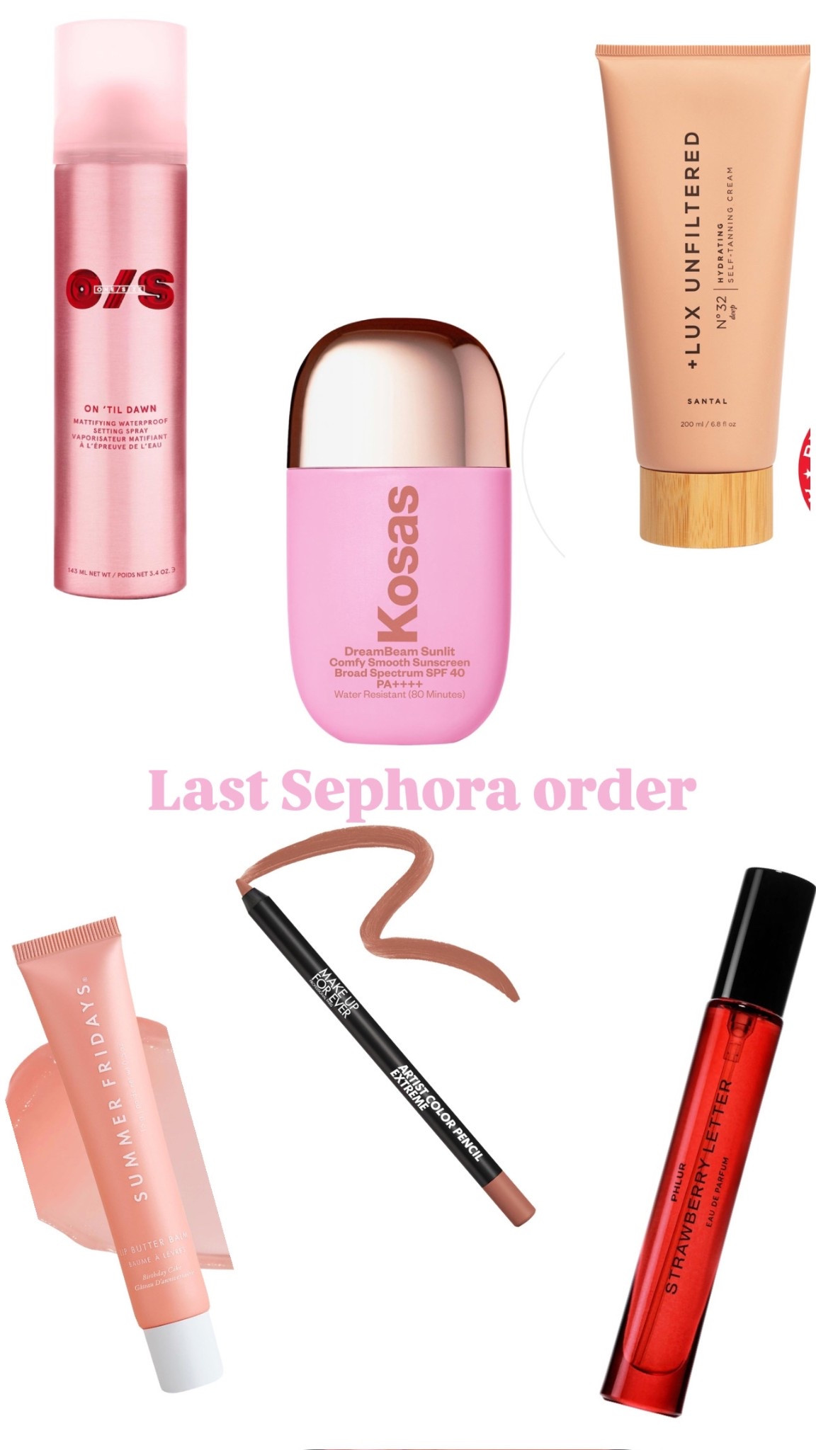 Recent Sephora goodies💋