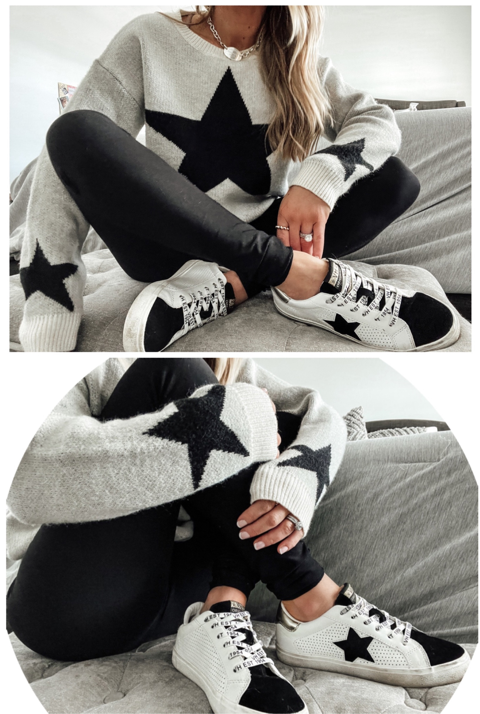 ⭐️ sunday ⭐️
•
SOLY HUX Women's Star Print Long Sleeve Crewneck Sweater Drop Shoulder
Pullover Tops - Amazon Fashion - Color: Beige (size S) - $29
:
VINTAGE HAVANA Women's Gadol Shoe - Color: Black/White/Multi - (TTS) - $106
:
:
Amazon sweaters, amazon finds, amazon outfits, sneakers, golden goose dupes, vintage havana,
casual outfits, casual sweaters, cute sneakers, comfy outfits, winter outfits, casual winter style.

#LTKstyletip #LTKFind #LTKshoecrush