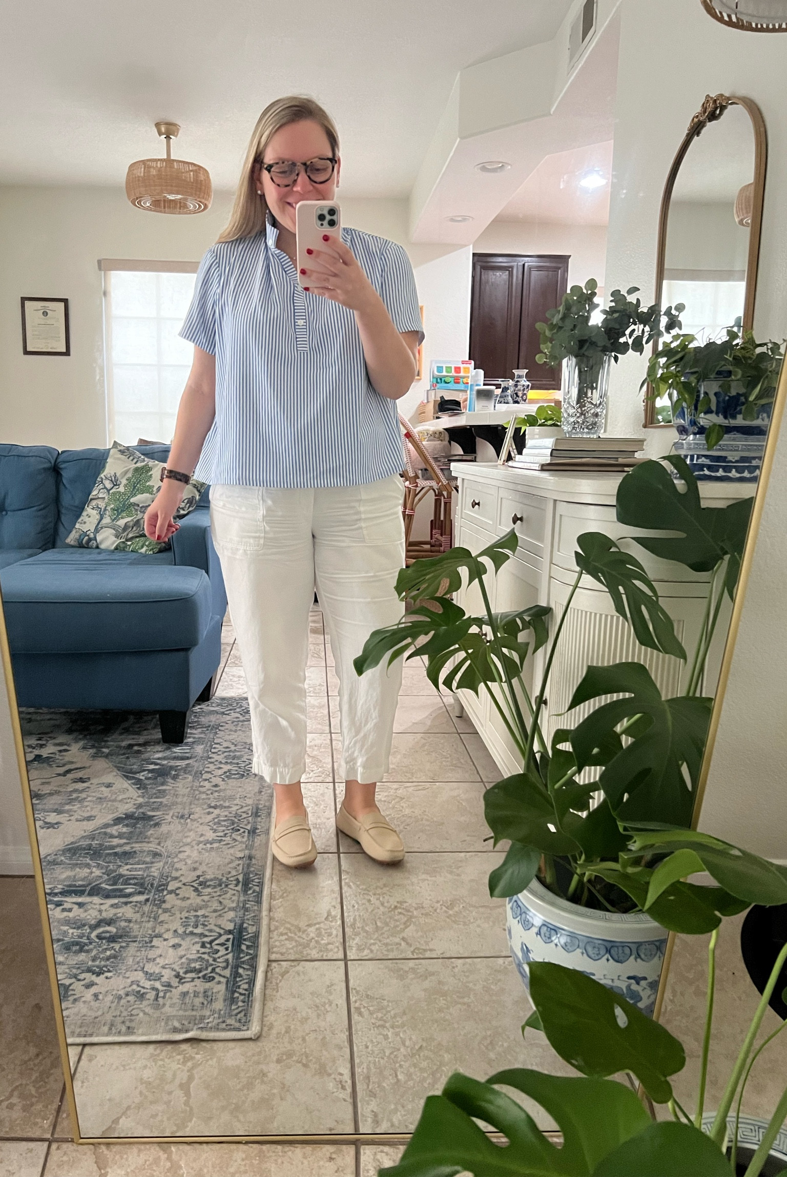Today’s outfit - back in California after a weekend in Arizona 

Tuckernuck, blue and white, bump style, baby bump, pregnancy, pregnancy style, preppy, casual chic, casual outfit 

#LTKFindsUnder100 #LTKBump #LTKStyleTip