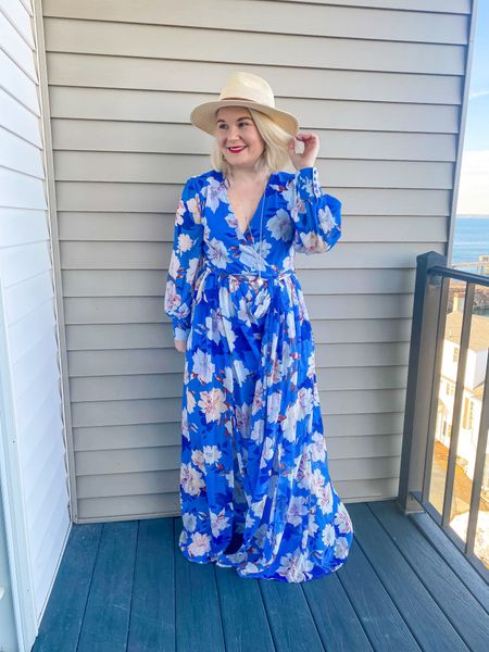 This blue maxi dress is a favorite style of mine and perfect for Easter! It is sold out in this color, but there are other floral prints that are just as good!

#LTKSeasonal #LTKparties #LTKmidsize