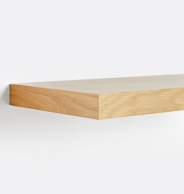Floating Wood Shelf with 2" Height | Rejuvenation