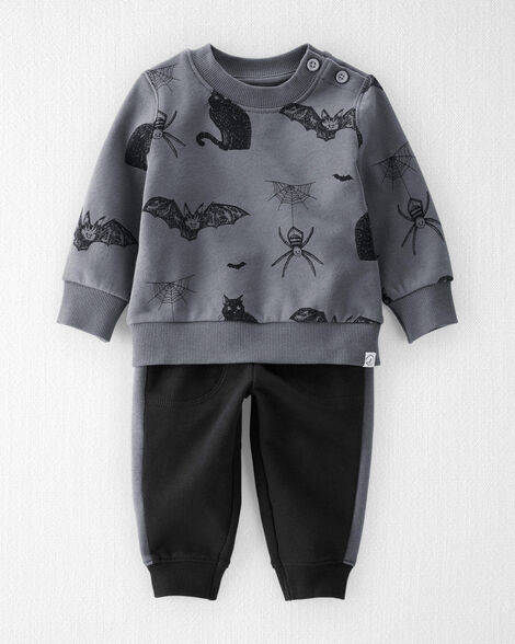 Baby 2-Piece Fleece Set Made with Organic Cotton in Spooky Night Print | Carter's Inc