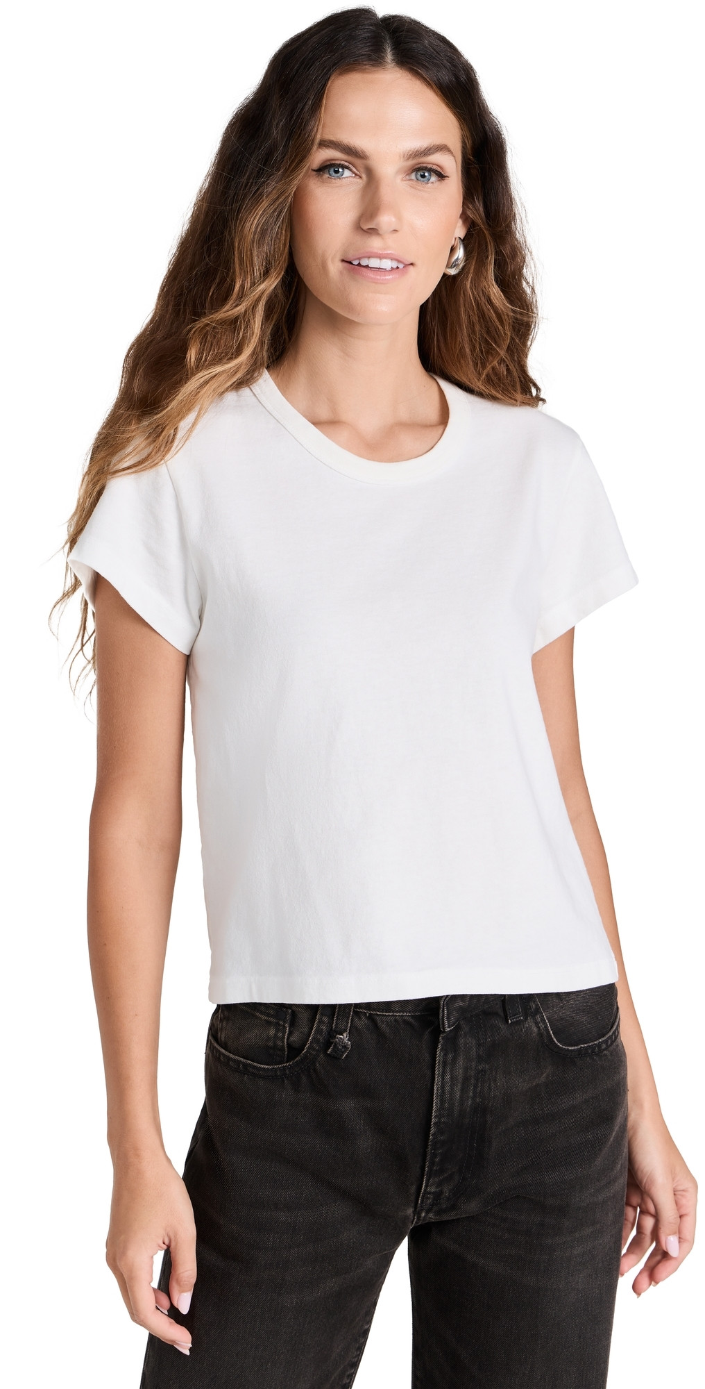 SLVRLAKE Easy Tee Natural White Natural White L | Shopbop